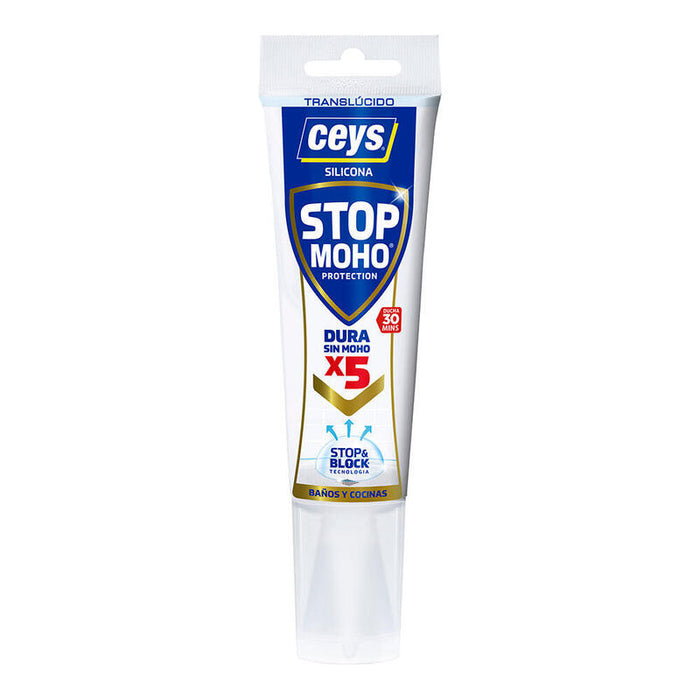 Pack De 2 Unidades - Silicona Stop Moho X5 Baños Y Cocinas Transparente Tubo 125 Ml