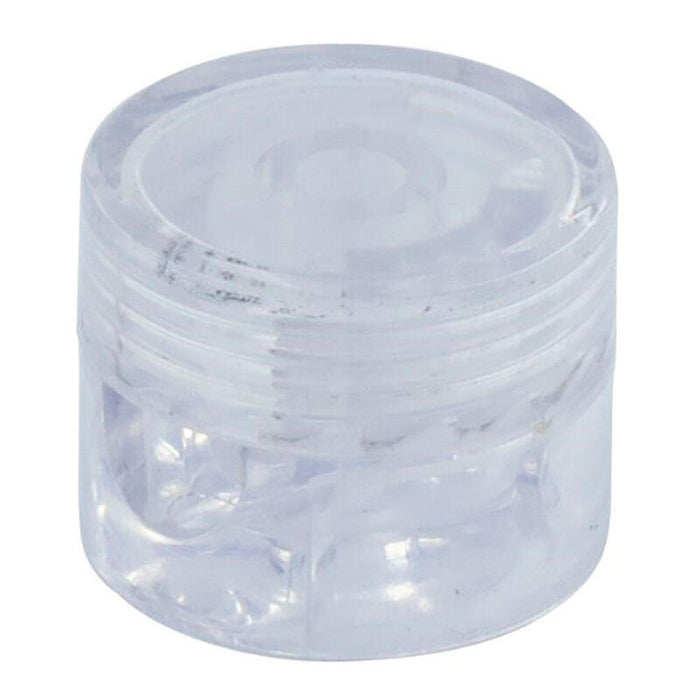 Pack De 2 Unidades - Sujetacables De Plástico, Redondo, Transparente, 5 Uds