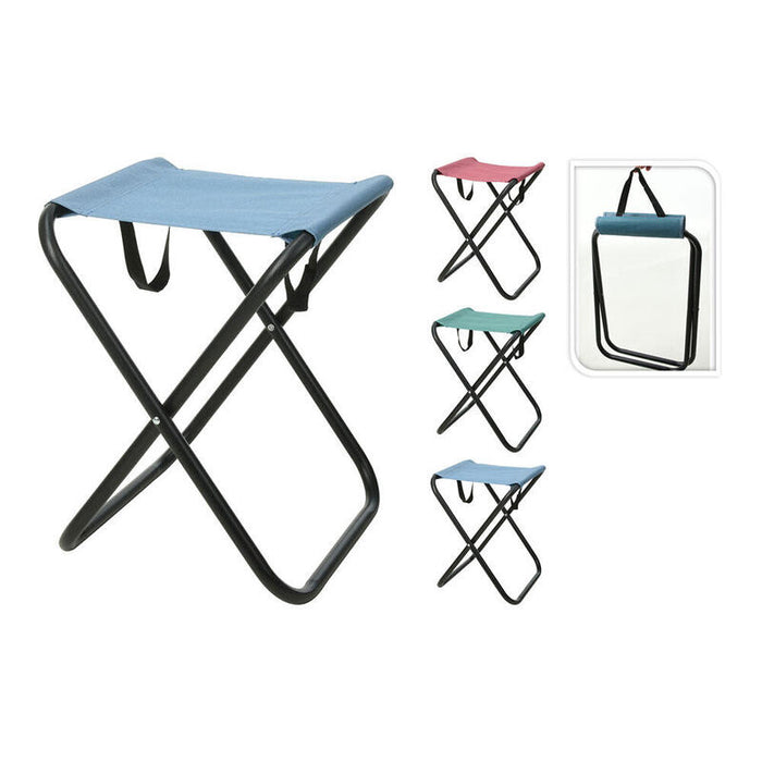 Pack De 2 Unidades - Taburete De Camping Plegable Colores Surtidos