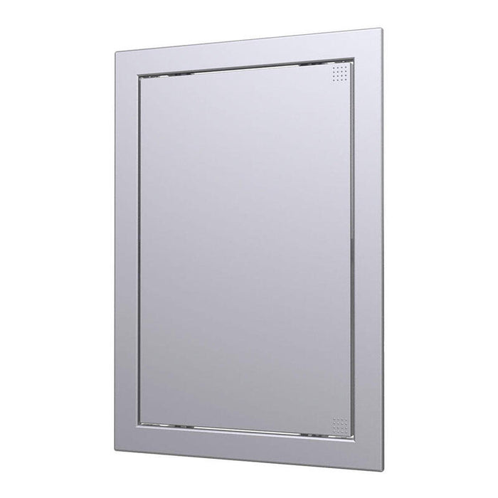 Pack De 2 Unidades - Tapa De Registro Plástico Plata Mate 20x40cm