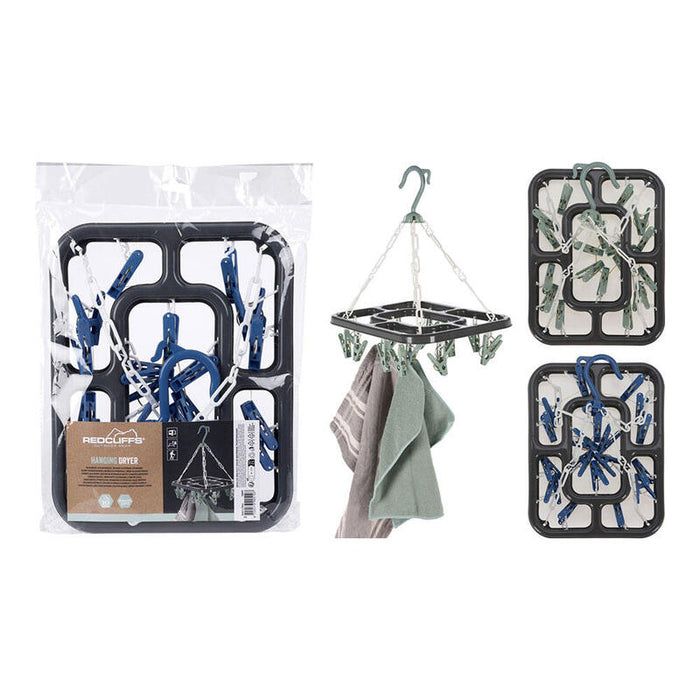 Pack De 2 Unidades - Tendedero Plegable 18 Pinzas Colores Surtidos