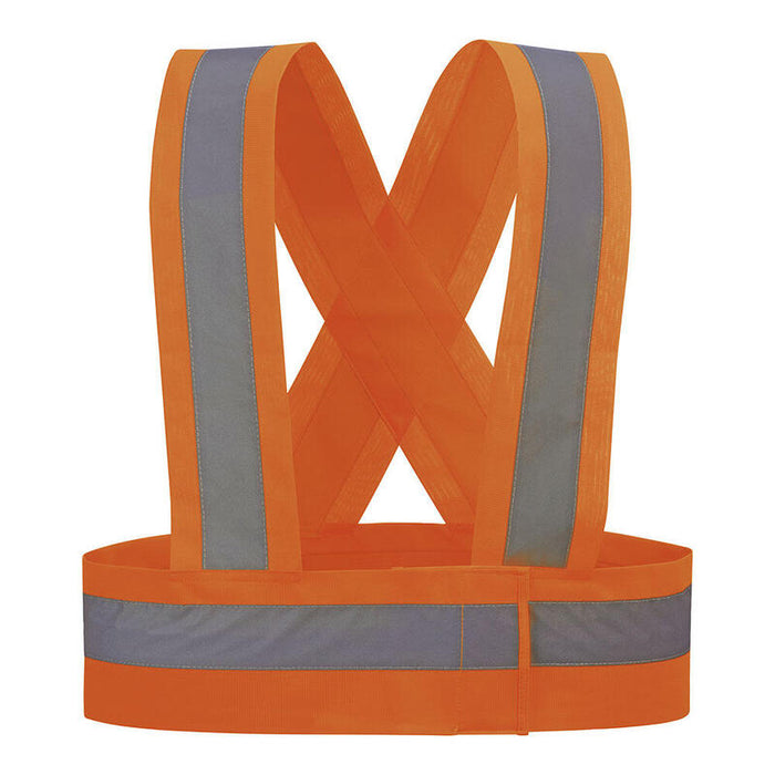 Pack De 2 Unidades - Tirantes De Alta Visibilidad Color Naranja Fluor Hvtora Talla M