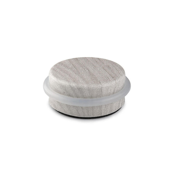 Pack De 2 Unidades - Tope De Puerta Adhesivo Plastico-Metal Decorado Arce Nordico Ø4,6x1,8cm Inofix