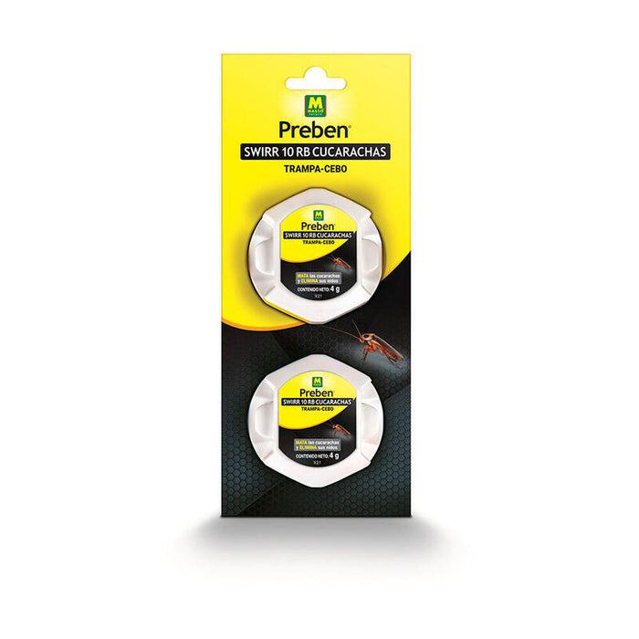 Pack De 2 Unidades - Trampa Con Cebo E Insecticida Para Cucarachas, 2 Uds