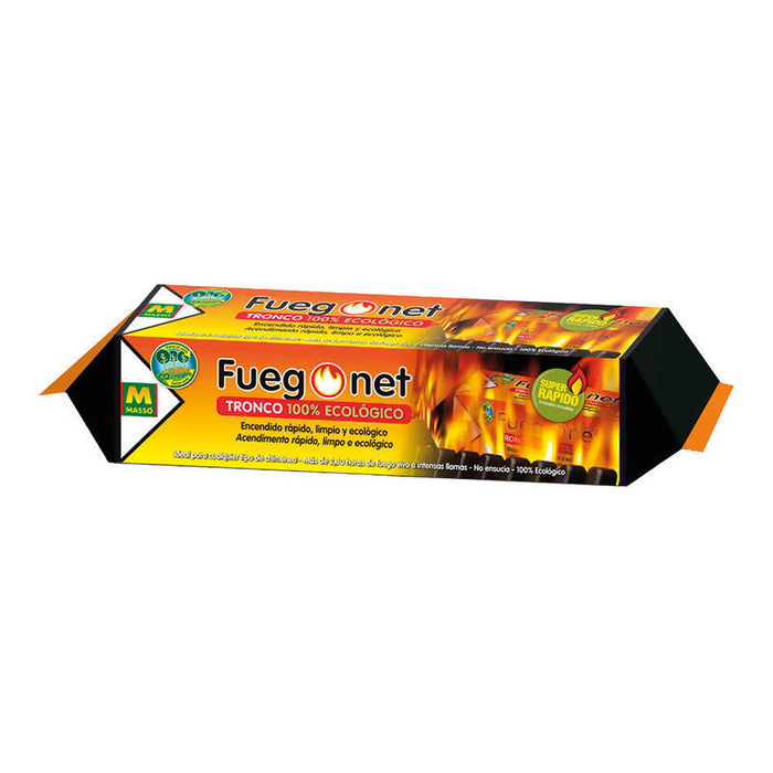 Pack De 2 Unidades - Tronco 100% Ecologico - Fuegonet 20 X 7,5 X 7,5 Cm