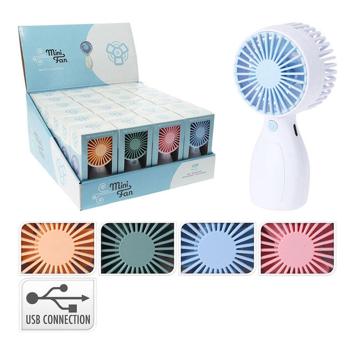 Pack De 2 Unidades - Ventilador De Mano Colores Surtidos