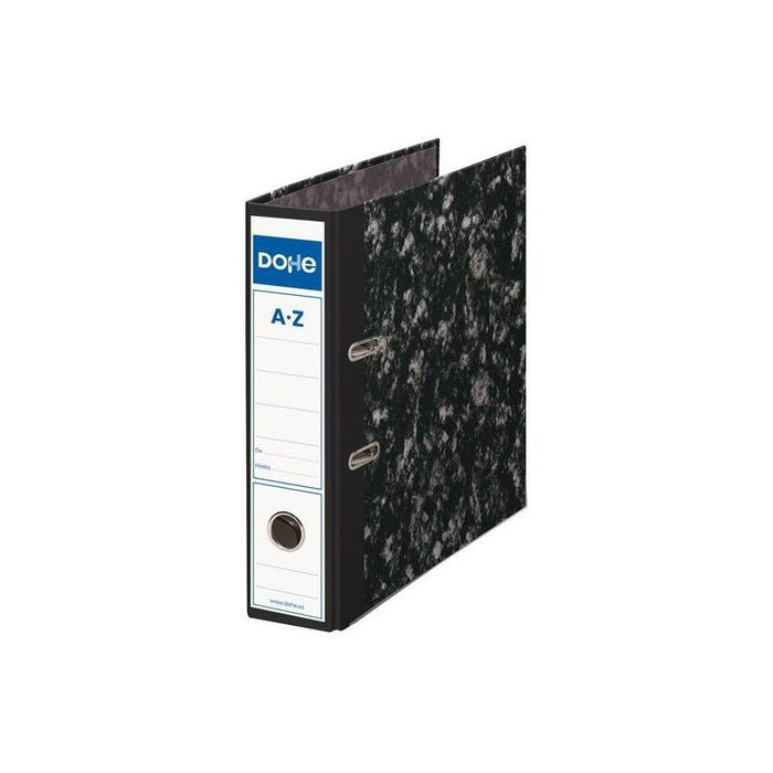 Pack De 20 Unidades Dohe Archivador Palanca Archinovo A4 Lomo Ancho Rado Cartón Forrado Negro Jaspeado
