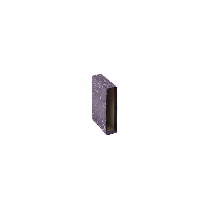 Pack De 20 Unidades Dohe Funda Archivador Archinovo Cuarto Natural Lomo Ancho Cartón Forrado Negro Jaspeado