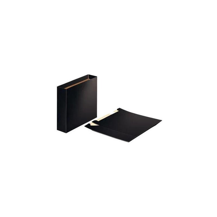 Pack De 20 Unidades Esselte Cajetín Para Archivadores A4 Lomo Ancho Cartón Negro Brillante