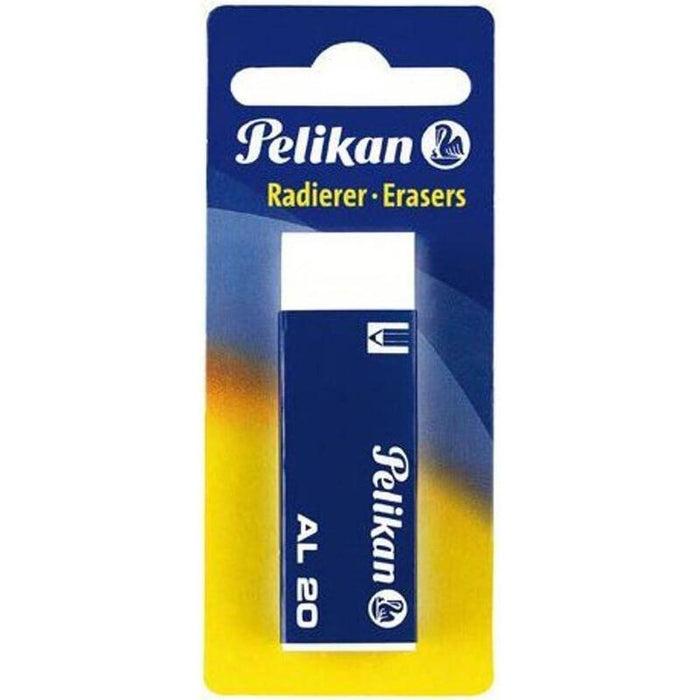 Pack De 20 Unidades Pelikan Goma De Borrar Al20 Para Lapiz - Apta Para Todas Las Superficies - Sin Latex - Libre De