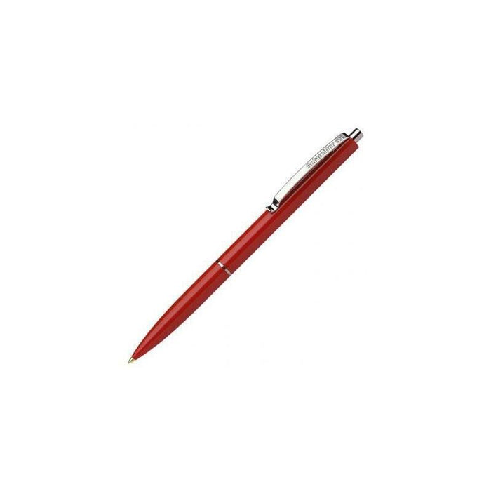 Pack De 20 Unidades Schneider Bolígrafo Fino K15 Con Clip Metálico Recargable Rojo
