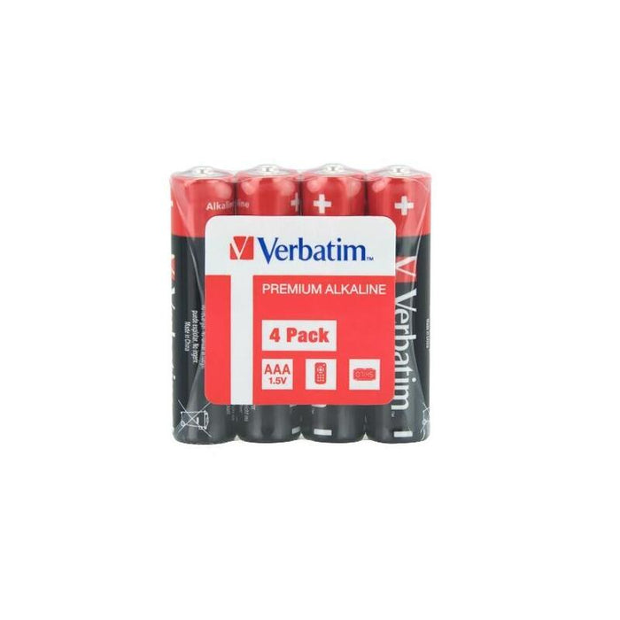 Pack De 20 Unidades Verbatim Pilas Alcalinas Aaa - Lr03 - Retractilada Pack 4 Uds