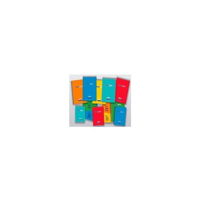 Pack De 20 Unidades Zorrilla Bloc De Bolsillo Tauroplastic Premier 80h 8º 63gr Cuadros Apaisado T/ Pp Colores Surtidos