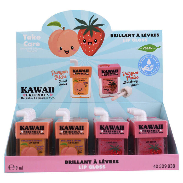 Pack De 24 Unidades - Balsamo Labial + Brillo Kawaii Surtido