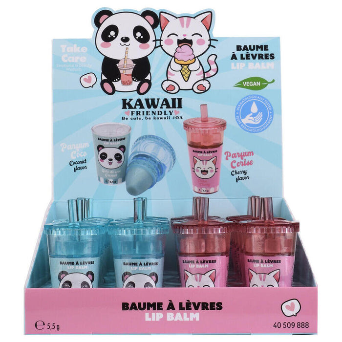 Pack De 24 Unidades - Balsamo Labial Protector Kawaii Surtido