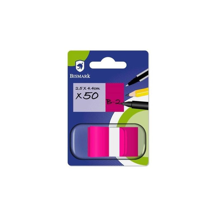 Pack De 24 Unidades Bismark Dispensador Con 50 Marcadores Reposicionables 44 X 25mm - Para Marcar, Seã±Alar O Destacar
