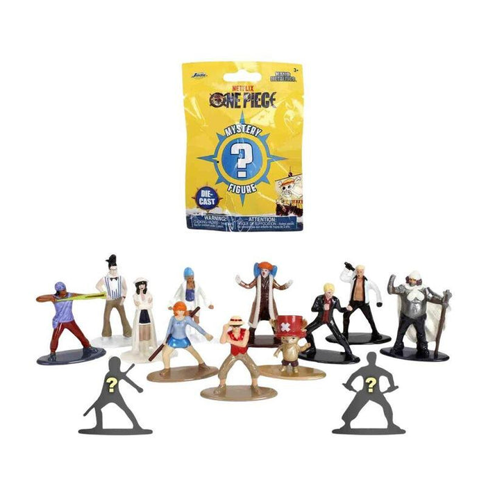 Pack De 24 Unidades - Figura Sobre Sorpresa Metalfigs One Piece 4cm Surtido