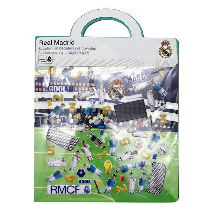 Pack De 24 Unidades - Libro De Pegatinas Reutilizables 3d Estadio Real Madrid