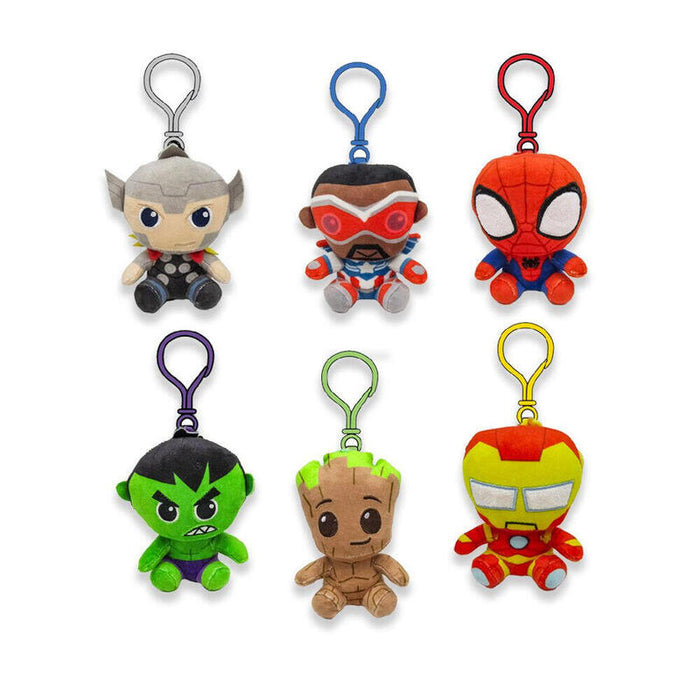 Pack De 24 Unidades - Llavero Peluche Marvel Surtido