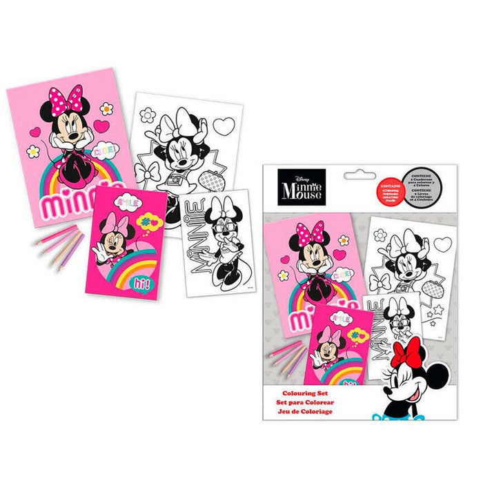 Pack De 24 Unidades - Set Colorear +  Pegatinas Minnie Disney