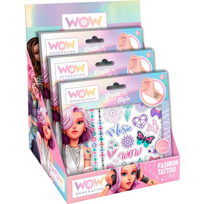 Pack De 24 Unidades - Set De Tatuajes Wow Generation
