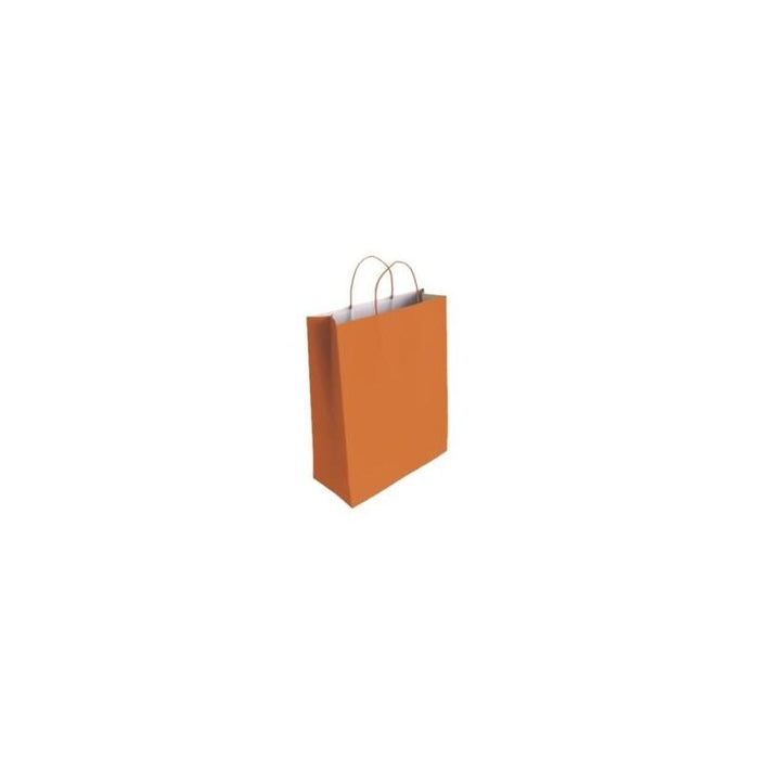Pack De 25 Unidades Bismark Bolsa De Papel Celulosa - Medidas 24x8x18cm - Naranja