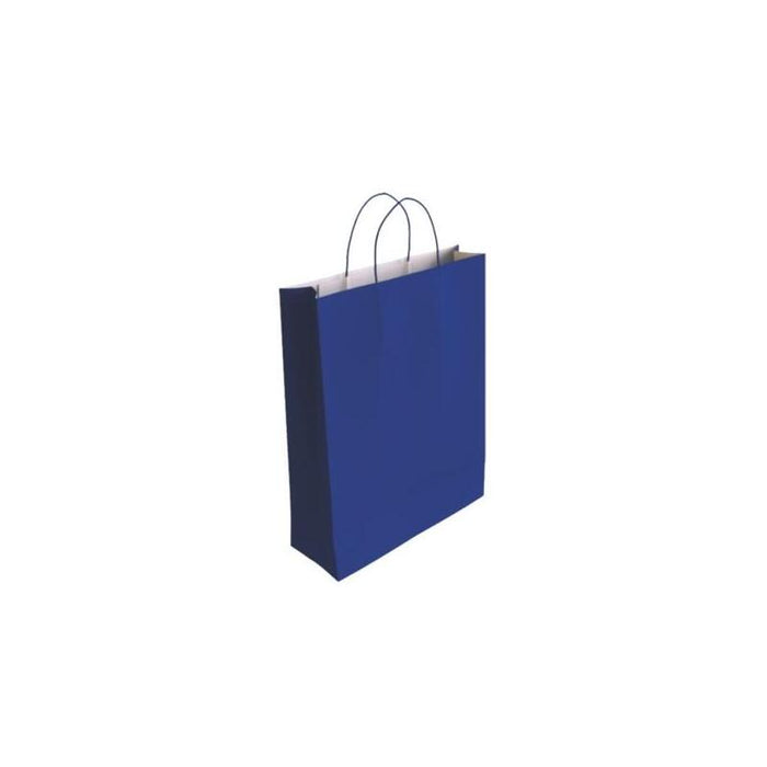 Pack De 25 Unidades Bismark Bolsa De Papel Celulosa - Medidas 37x12x27cm - Azul