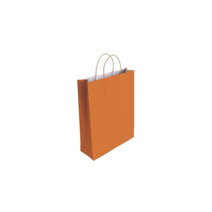 Pack De 25 Unidades Bismark Bolsa De Papel Celulosa - Medidas 37x12x27cm - Naranja