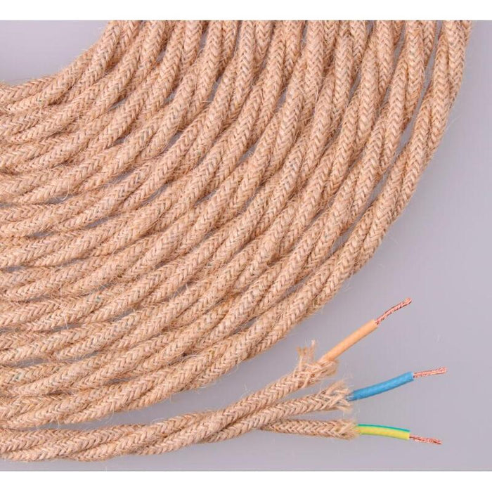 Pack De 25 Unidades - Cable De Cuerda De Yute Tejida Y Trenzada 3 G 0,75mm 25m Euro/M