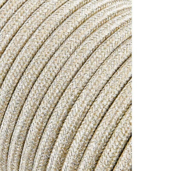 Pack De 25 Unidades - Carrete Cable Cordón Tubular H03vv-F 2 X 0,75 Mm² Beige, 25 M
