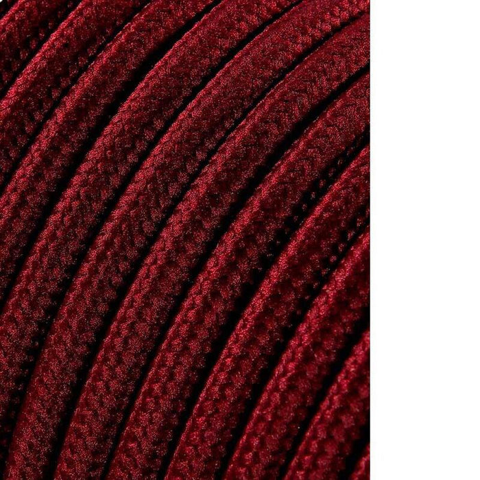 Pack De 25 Unidades - Carrete Cable Cordón Tubular H03vv-F 2 X 0,75 Mm² Burdeos, 25 M