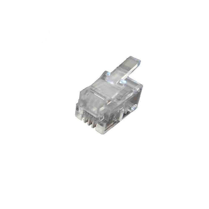 Pack De 25 Unidades - Clavija Telefono 4 Vias Estrecha