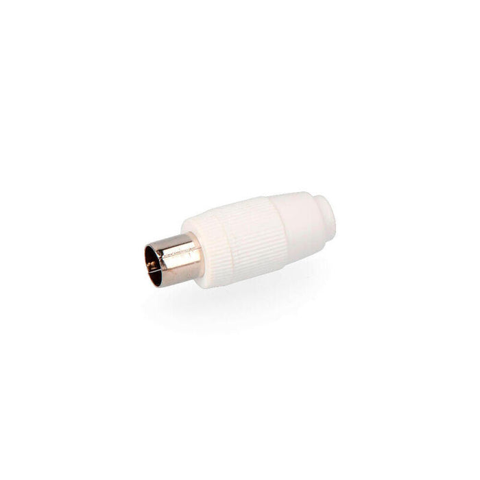 Pack De 25 Unidades - Clavija Tv 9,5mm. Recta Macho Retractilado