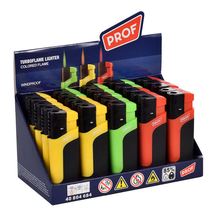 Pack De 25 Unidades - Encendedor Electrónico Turboflame, Colores Surtidos