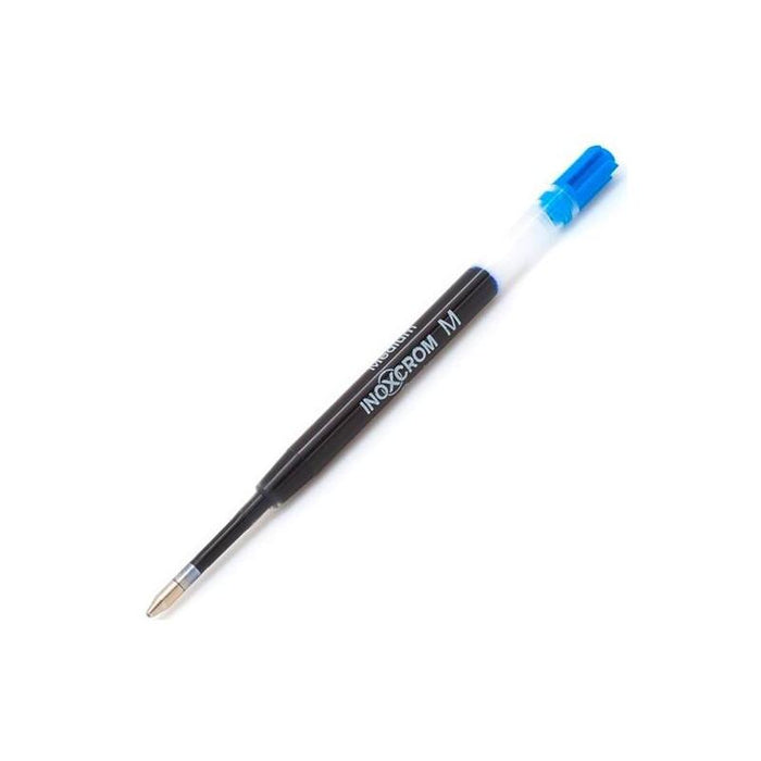 Pack De 25 Unidades Inoxcrom Carga Boligrafo Cuerpo Transparente 1mm Azul