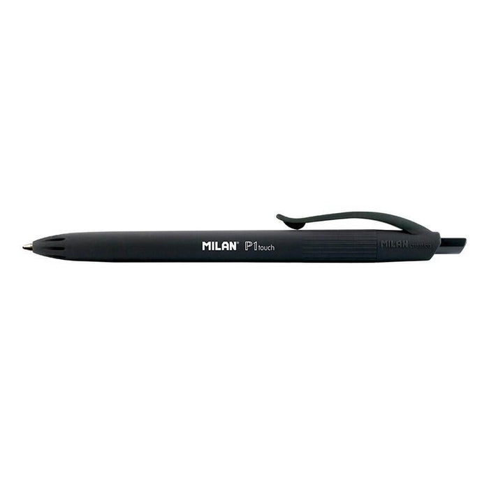 Pack De 25 Unidades Milan P1 Touch Boligrafo De Bola Retractil Negro