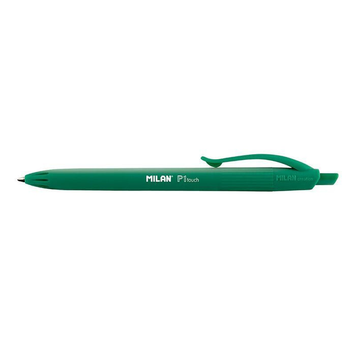 Pack De 25 Unidades Milan P1 Touch Boligrafo De Bola Retractil Verde