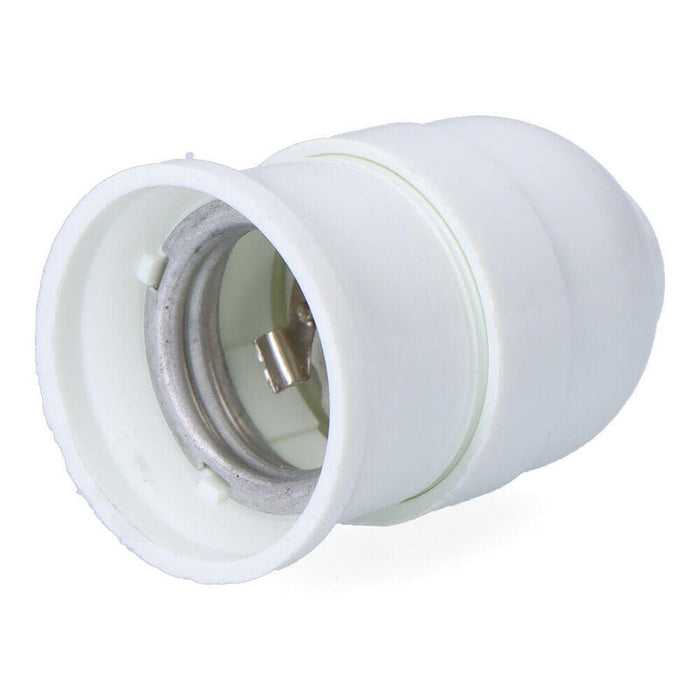 Pack De 25 Unidades - Portalámparas Baquelita Interior Cerámico E27, 4 A 230 V, Blanco, Ø43 X 65 Mm (Retractilado)
