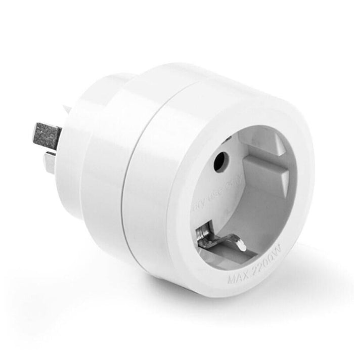 Pack De 3 Unidades - Adaptador Australiano/Chino - Europeo, 10a 250 V, Blanco