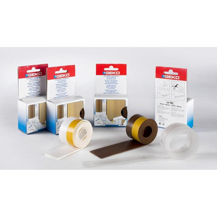 Pack De 3 Unidades - Bajo Puerta Adhesivo En Pvc Expandido 38 Mm X 100 Cm Marrón