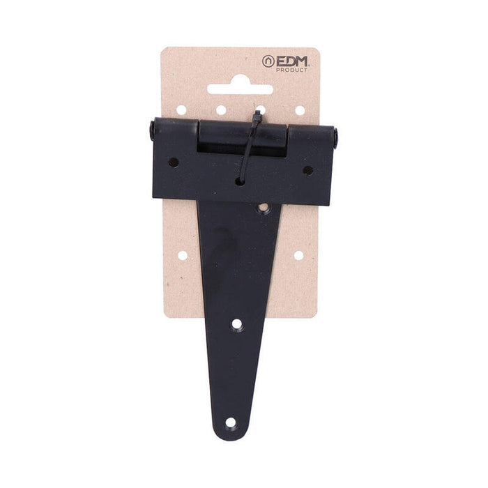 Pack De 3 Unidades - Bisagra En Forma De T 150 X 90 Mm Hierro Negro Epoxy