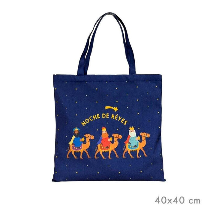 Pack De 3 Unidades - Bolsa De Tela Reyes Magos 40 X 40 Cm