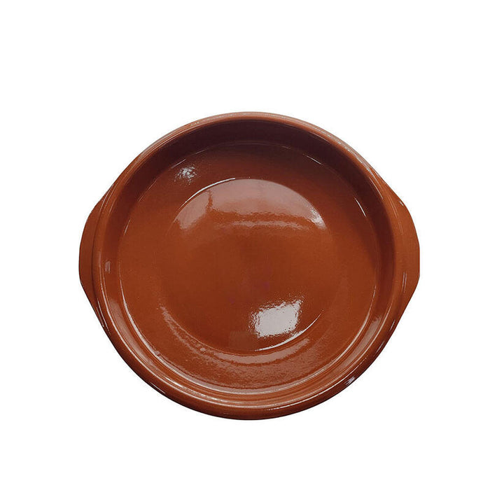 Pack De 3 Unidades - Cazuela Clasica De Barro Con Asas Ø16 Cm