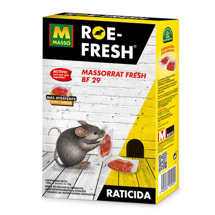 Pack De 3 Unidades - Cebo Rodenticida Roe-Fresh Caja 150 G