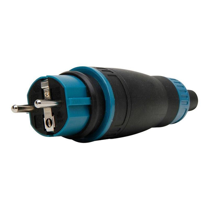 Pack De 3 Unidades - Clavija Con T/T 16a 250 V, Ip44, Negra, Máx. 3 X 1,5 Mm²