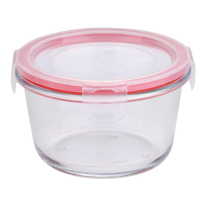 Pack De 3 Unidades - Fiambrera Hermética Redonda Borosilicato Toledo, 500 Ml, Ø12,5 X 7 Cm