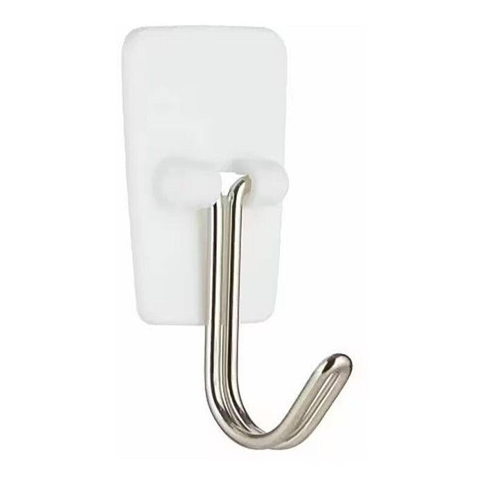 Pack De 3 Unidades - Gancho Punta De Alambre, Pequeño, 19 X 41 X 19 Mm, 3 Uds + 4 Tiras, Máx 225 Gr