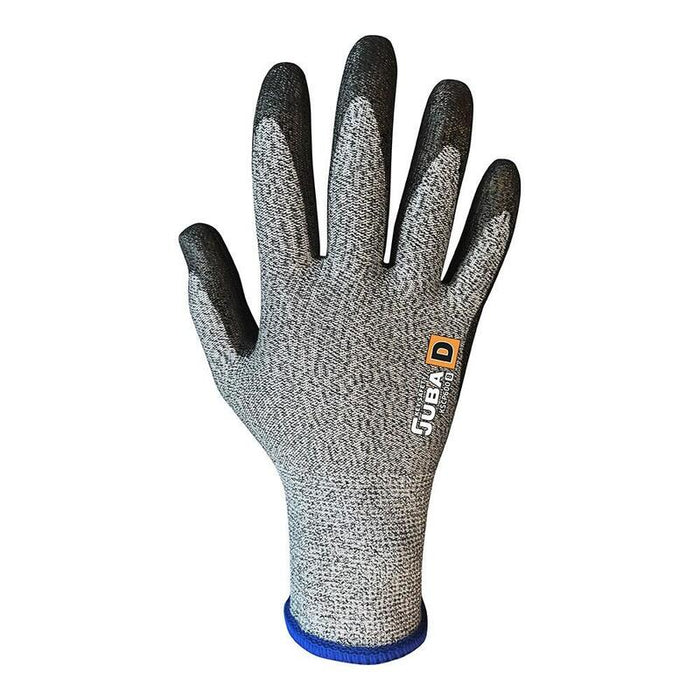 Pack De 3 Unidades - Guante De Poliéster / Elastano Palma Poliuretano, Resistente Al Corte T-9