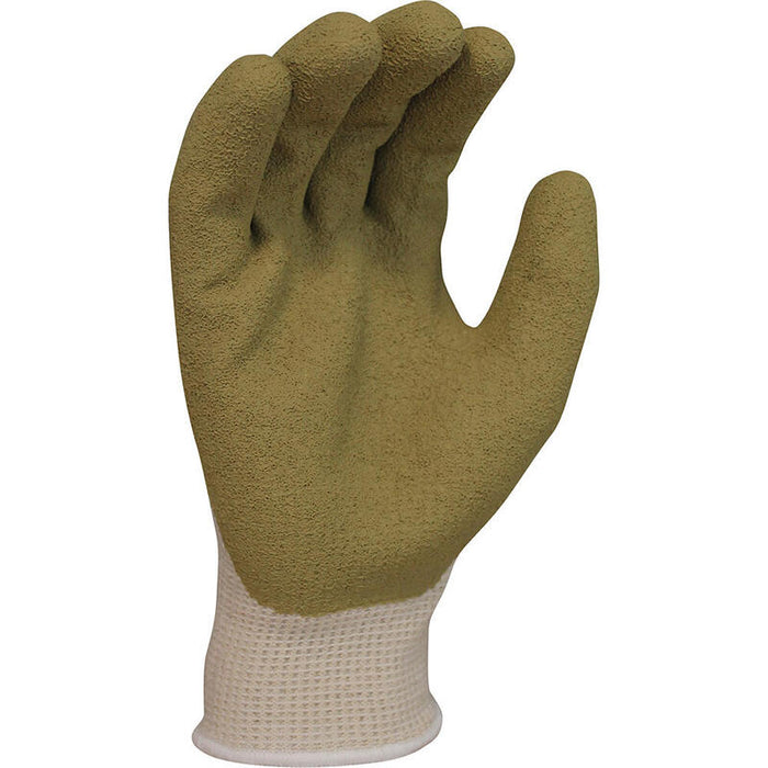 Pack De 3 Unidades - Guante Poliéster / Algodón Con Palma Látex Rugoso, T-08