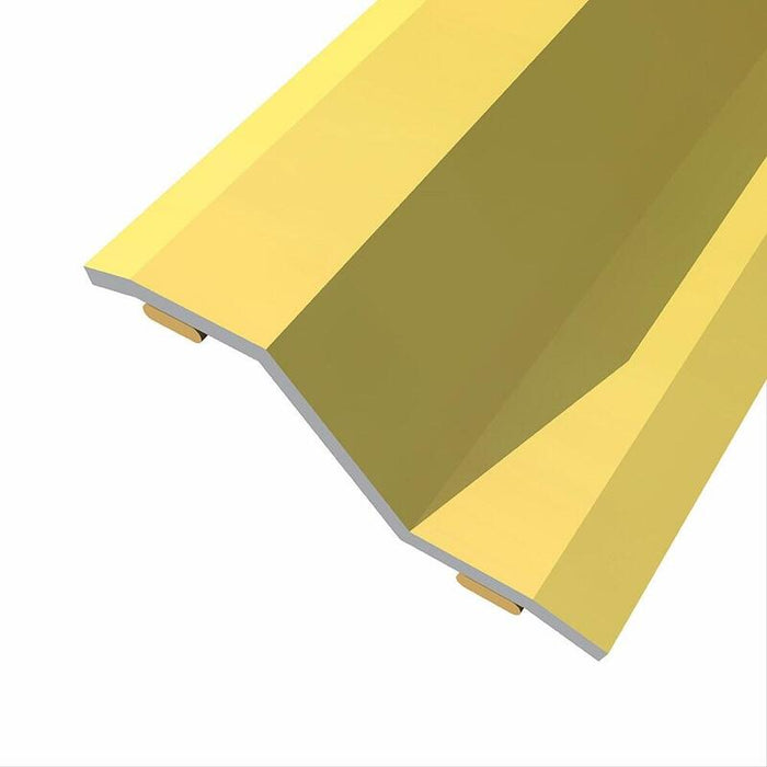 Pack De 3 Unidades - Junta De Acero Para Desnivel 8-14 Mm, Adhesiva, Flooring, Dorada, 83 X 3,6 Cm
